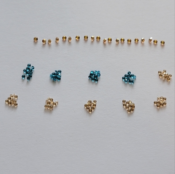 Origami Owl Stardust Limited Edition Crystals - 120 pc mixed "Sand & Ocean" - Picture 1 of 4